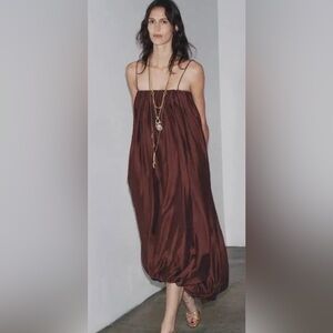 Zara Brown Maxi Dress
